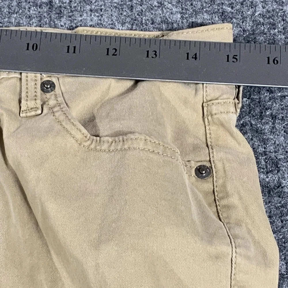 Levis‎ Pants Mens 30x30 Beige Denim Flat Front Straight Stretch Gold Signature